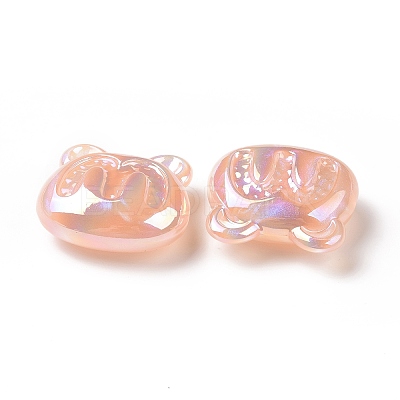 Opaque Acrylic Beads OACR-A010-07B-1