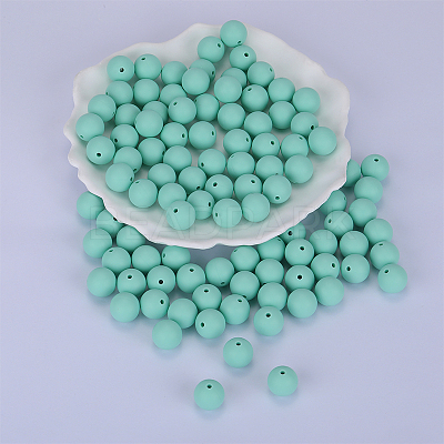 Round Silicone Focal Beads SI-JX0046A-93-1