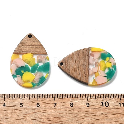 Resin and Walnut Pendants FIND-R051-15F-1