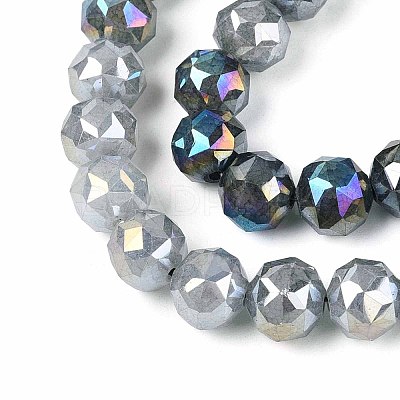 Anti-Tarnish Electroplate Glass Beads Strands GLAA-N064-6mm-M-1