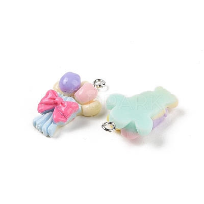 Opaque Resin Pendants MACR-P043-N06-1
