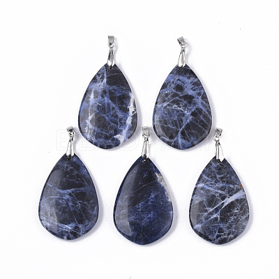 Natural Sodalite Big Pendants G-S359-050A-1
