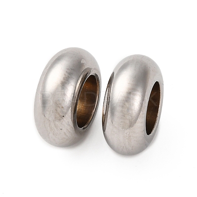 304 Stainless Steel European Beads STAS-P397-01A-P-1
