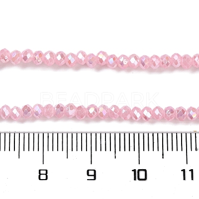 Baking Electroplate Glass Beads Strands DGLA-A039-J4mm-B15-1