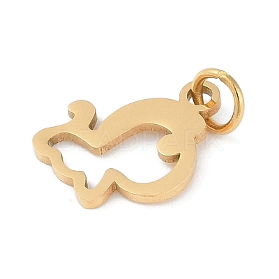 304 Stainless Steel Pendants STAS-L279-001G-07-1