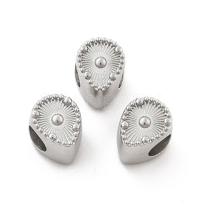 304 Stainless Steel European Beads STAS-M112-03P-02-1