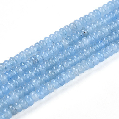 Dyed Natural White Jade Beads Strands G-T139-57A-05-1