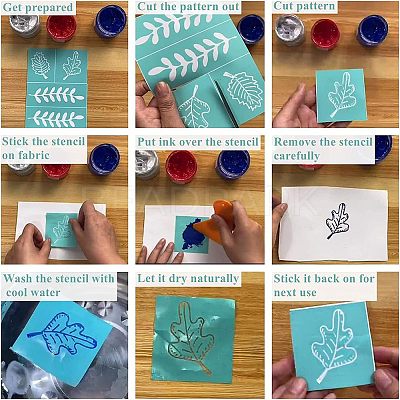 Self-Adhesive Silk Screen Printing Stencil DIY-WH0337-051-1