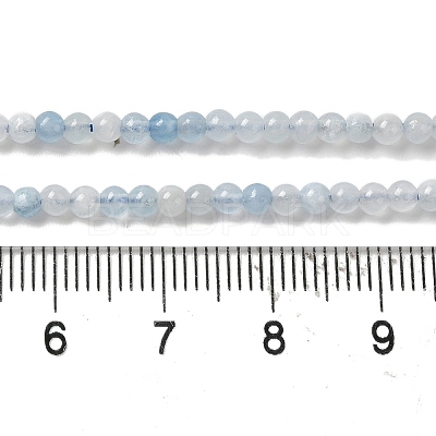 Natural Aquamarine Beads Strands G-B090-A17-03-1