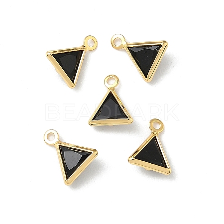 Brass Glass Charms KK-Z136-30G-03-1
