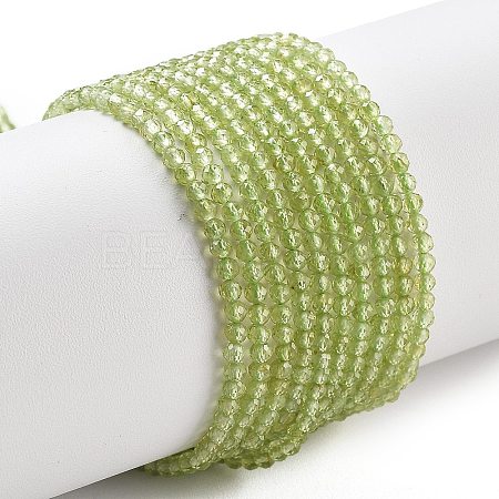Natural Peridot Beads Strands G-B107-A06-01A-1