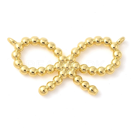 Bowknot Rack Plating Brass Pendants KK-S396-10A-1