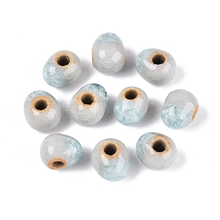 Handmade Crackle Porcelain Beads PORC-Q008-06B-08-1