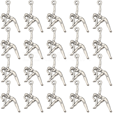 80PCS Tibetan Style Alloy Pendants PALLOY-SC0004-27-1