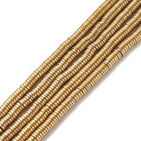 Non-magnetic Synthetic Hematite Beads Strands G-K011-4x1mm-07-1