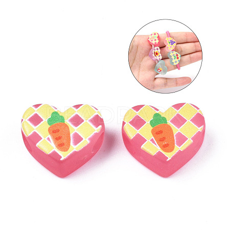 Transparent Printed Acrylic Beads MACR-S373-124-H07-1