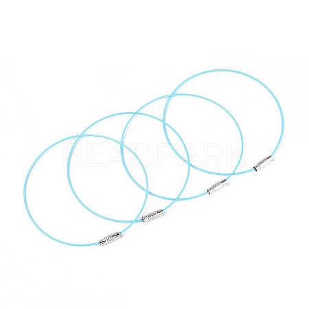 Steel Wire Bracelet Cord DIY Jewelry Making TWIR-R004-14-1