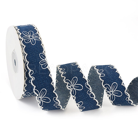Polyester Denim Ribbons OCOR-TAC0003-18C-1
