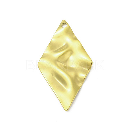 Textured 201 Stainless Steel Pendants STAS-A069-04G-1