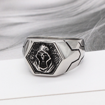 316L Surgical Stainless Steel Finger Rings for Men FS-WG2869D-05-1