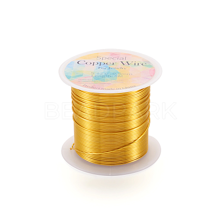 Round Copper Beading Wire for Jewelry Making YS-TAC0004-0.8mm-03-1