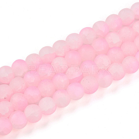 Crackle Glass Beads Strands GLAA-N009-8mm-02-1