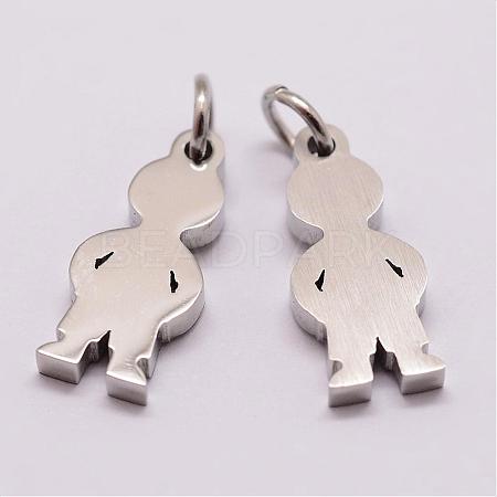 Tarnish Resistant 316 Surgical Stainless Steel Pendants STAS-K116-02P-A-1