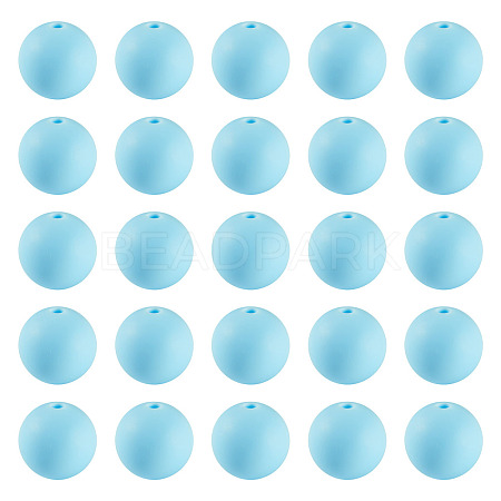 50Pcs Food Grade Eco-Friendly Silicone Beads SIL-TADJ0001-03J-1