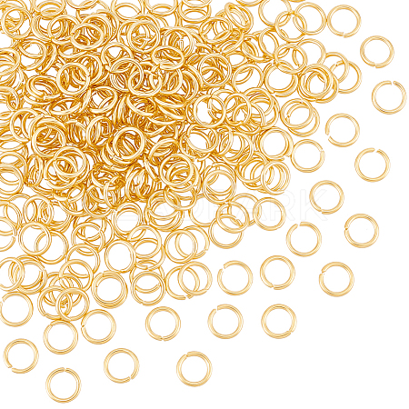 300Pcs 304 Stainless Steel Open Jump Rings STAS-UN0058-56G-02-1