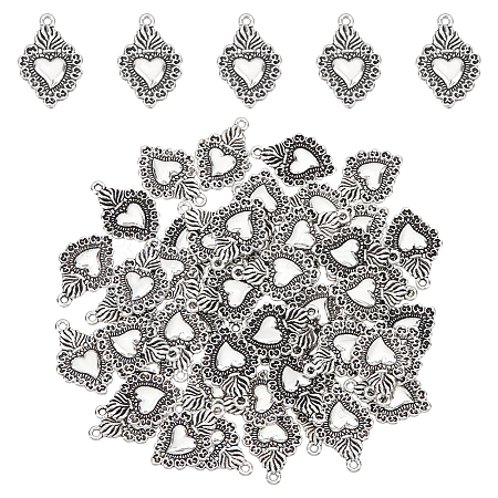50Pcs Tibetan Style Alloy Pendants TIBEP-UN0001-18-1