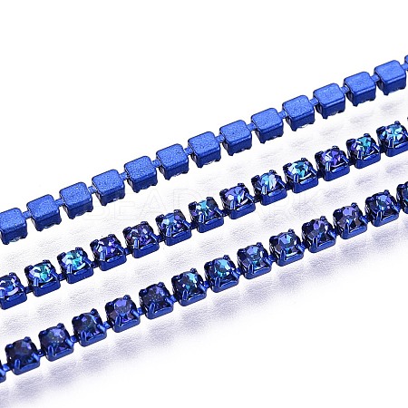 Iron Rhinestone Cup Chains CH-T006-05B-15-1