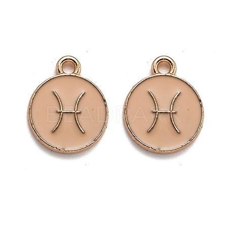 Alloy Enamel Pendants ENAM-S124-01A-10H-1