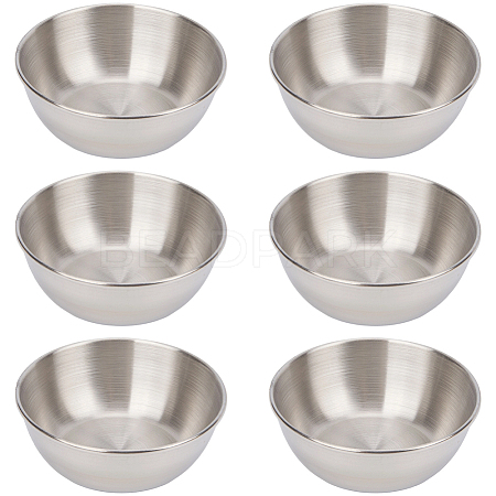 6Pcs Stainless Steel Dipping Bowls AJEW-CP0009-70P-1