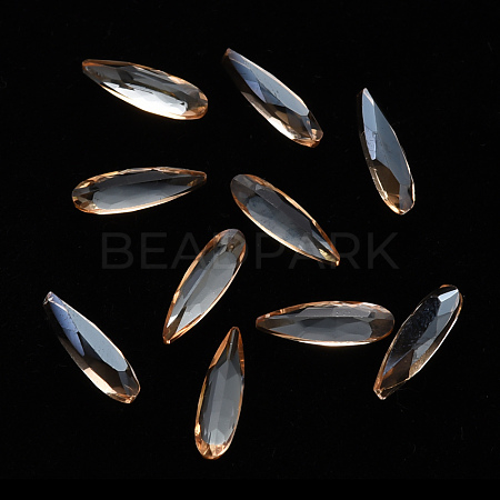 Teardrop Transparent Glass Cabochons MRMJ-T009-129-1