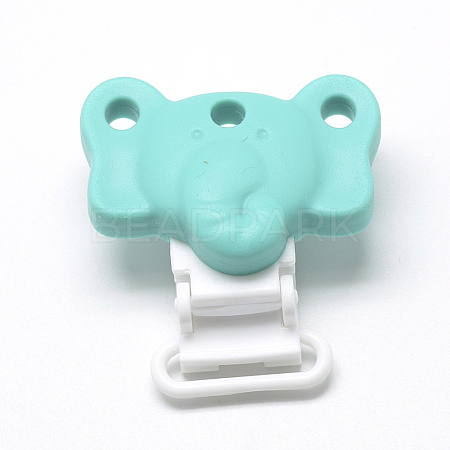 Food Grade Eco-Friendly Silicone Baby Pacifier Holder Clips SIL-T019-06-1