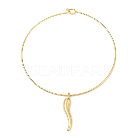 Pepper Brass Necklace BJEW-Q350-06G-1