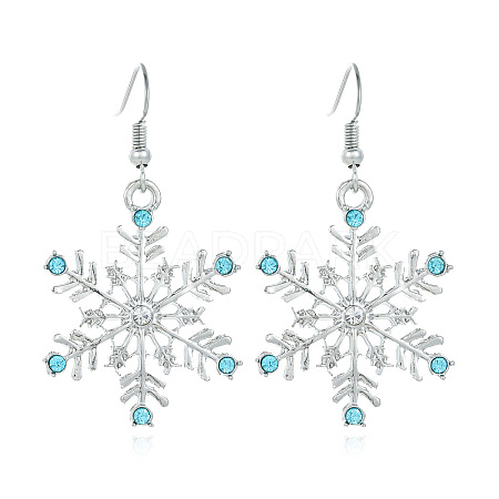 Snowflake Alloy Dangle Earrings FS-WGD9918-04-1