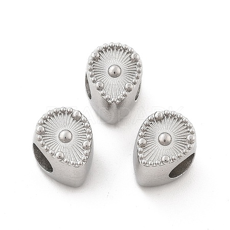 304 Stainless Steel European Beads STAS-M112-03P-02-1