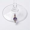 Wine Glass Charms AJEW-JO00153-01-2
