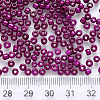 6/0 Baking Paint Glass Round Seed Beads SEED-S036-01C-10-3