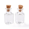 Square Glass Cork Bottles Ornament GLAA-D002-04I-1