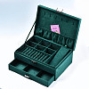 Suede Fabric Jewelry Organizer Box CBOX-S021-007-3