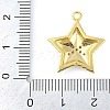 Cross Theme Real 18K Gold Plated Brass Micro Pave Clear Cubic Zirconia Pendants KK-L219-06G-05-3