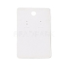 Rectangle Floral Paper Jewelry Display Cards with Hanging Hole CDIS-C004-08B-2