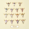 15Pcs 15 Styles Zinc Alloy Enamel Pendants ENAM-YW0003-82-1