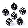 Opaque Epoxy Resin Pendants CRES-N025-12A-B01-2