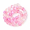 Synthetic Moonstone Beads Strands G-E573-01B-26-2