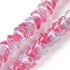 Transparent Glass Beads Strands LAMP-H061-01B-03-1