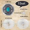 1-Hole Alloy & Cat eye Turquoise Decorative Rivets FIND-GF0004-53A-2