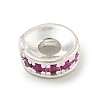 Brass Cubic Zirconia Spacer Beads KK-L215-004B-S01-1